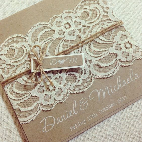 ¡17 ideas para Invitaciones de papel madera!😍 2