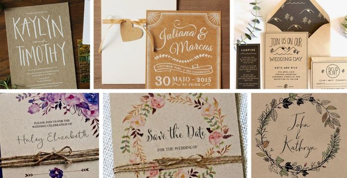 ¡17 ideas para Invitaciones de papel madera!😍 18