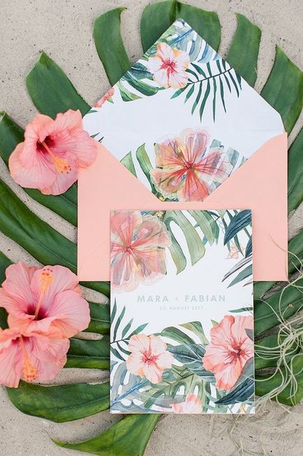 ¡8 inspiraciones de Estilo Tropical!🍍 ¿La incluirías a tu casamiento?🌴 1