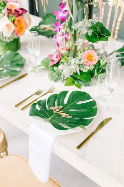 ¡8 inspiraciones de Estilo Tropical!🍍 ¿La incluirías a tu casamiento?🌴 5