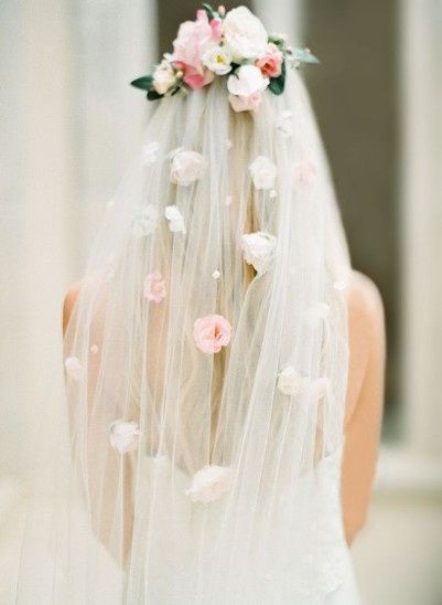 ¿Cuál de estos 7 velos sumarías a tu look de novia?🤗 5