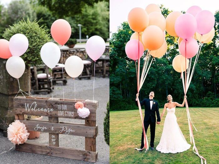 8-Decoración con globos para casamientos