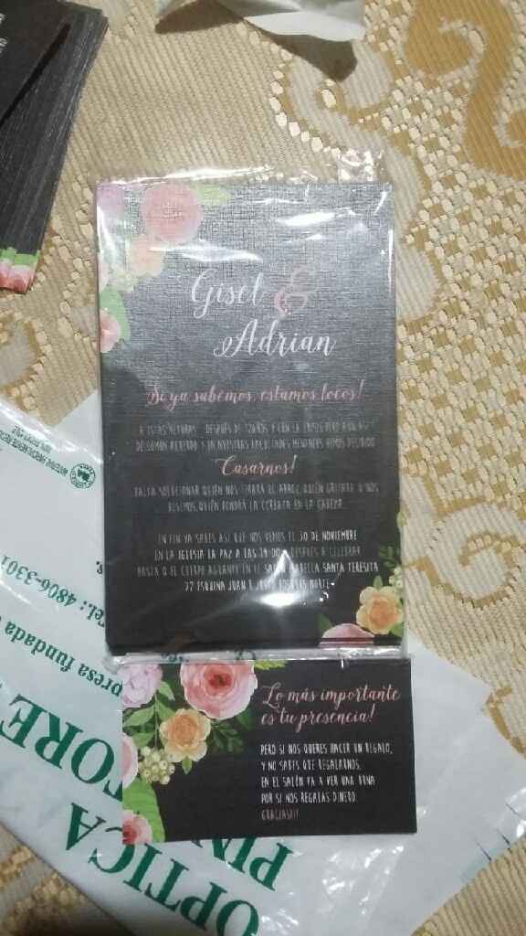 Ya tengo las invitaciones estoy feliz!!! - 1