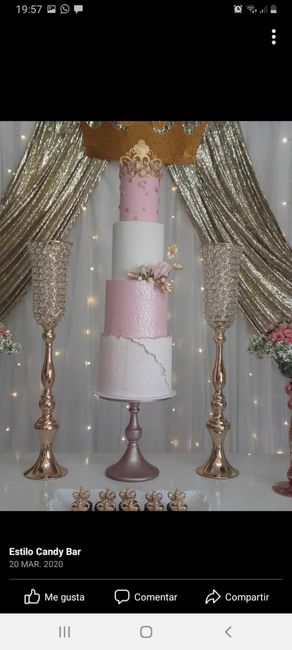 #Todassomosrosa: mi torta y mesa dulce en Gold Rose 2