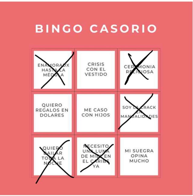 Mis respuestas del bingo 1