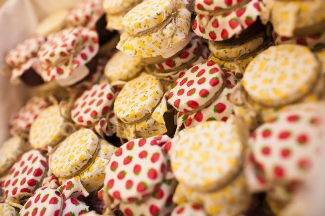 Frascos de mermelada