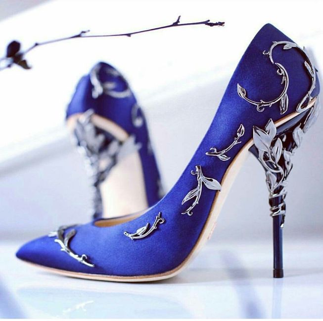 Zapatos novia Azules 1