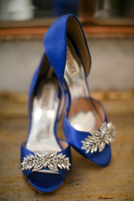 Zapatos novia Azules 2