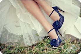 Zapatos novia Azules 4