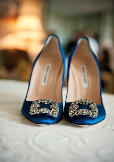 Zapatos novia Azules 7