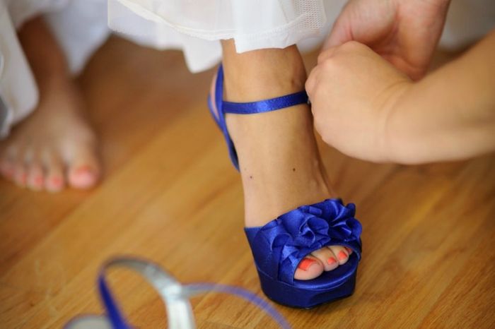 Zapatos novia Azules 8