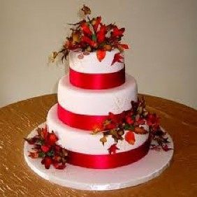 Torta roja con blanco 5
