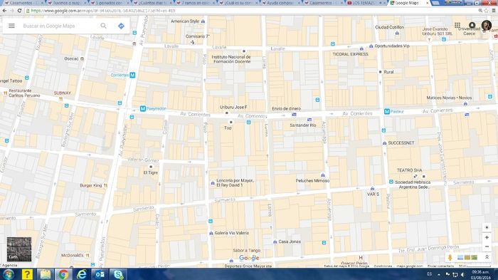Mapa orientativo