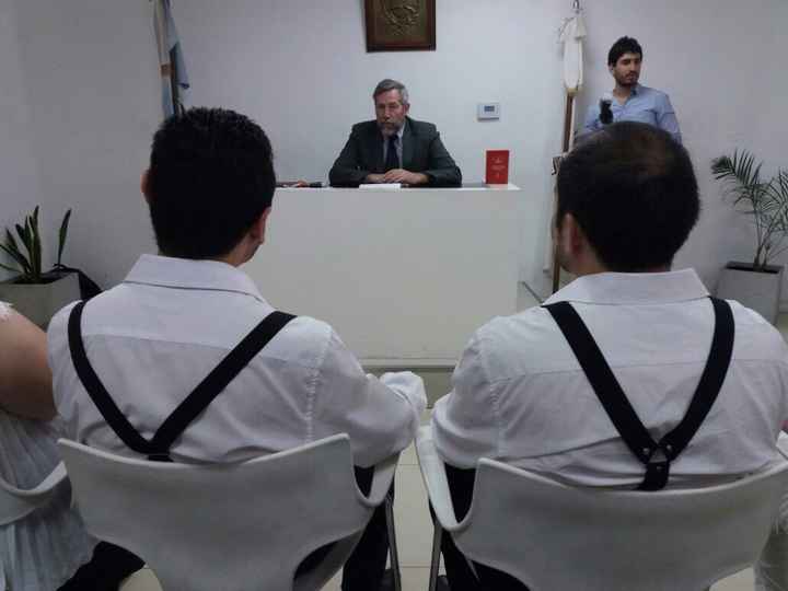 El Juez un Genio! Muy emotiva la Ceremonia!!!