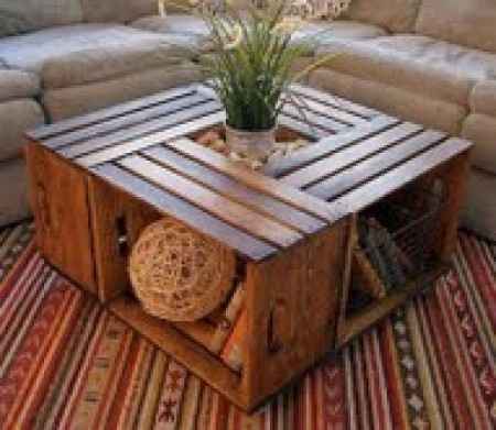 mesa con cajones de madera!
