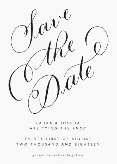 Como poner en el save the date " invitación formal próximamente " 3