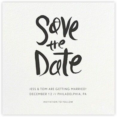 Como poner en el save the date " invitación formal próximamente " 6