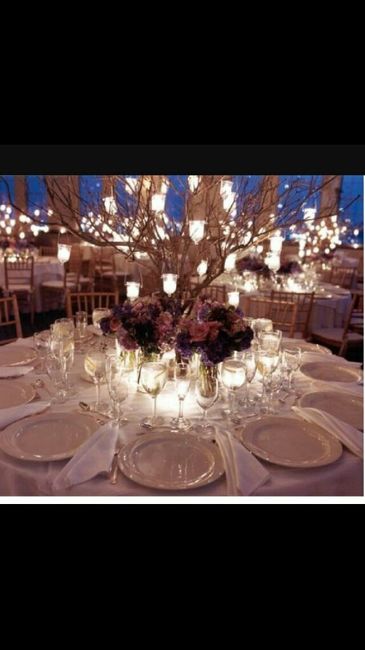 Centros de mesa con velas para tu boda - 1
