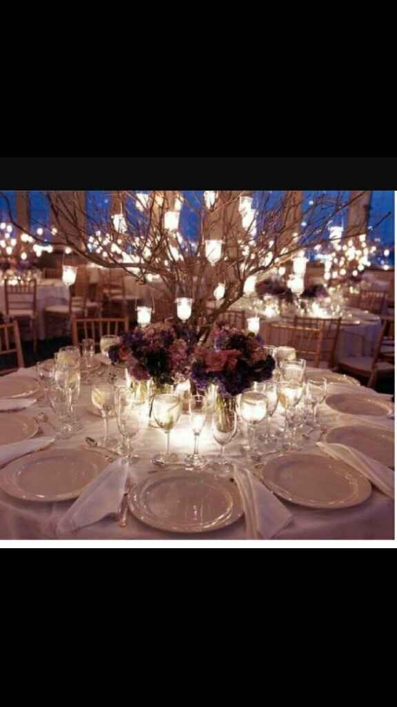 Centros de mesa con velas para tu boda - 1