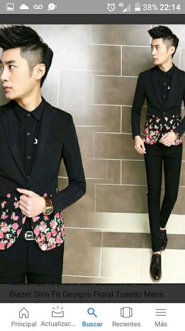 Trajes con flores 1