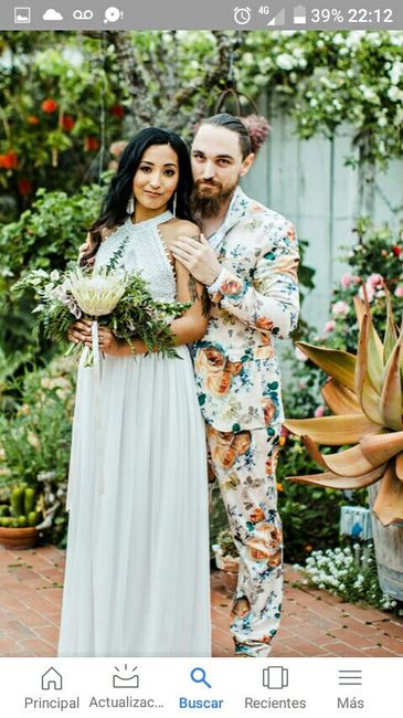 Trajes con flores 3