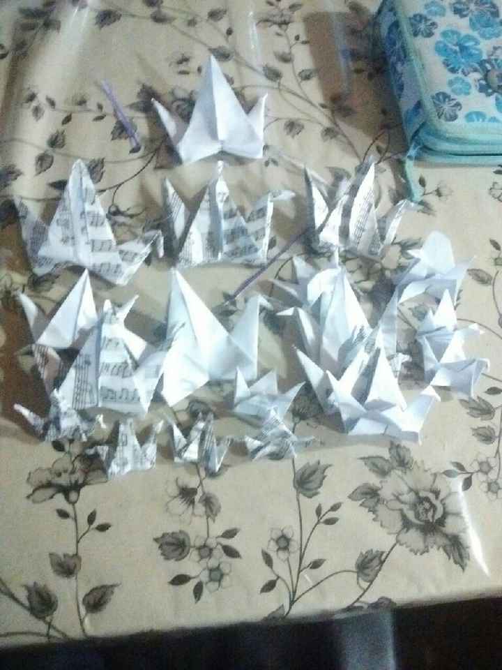 Decoracion con origami - 1