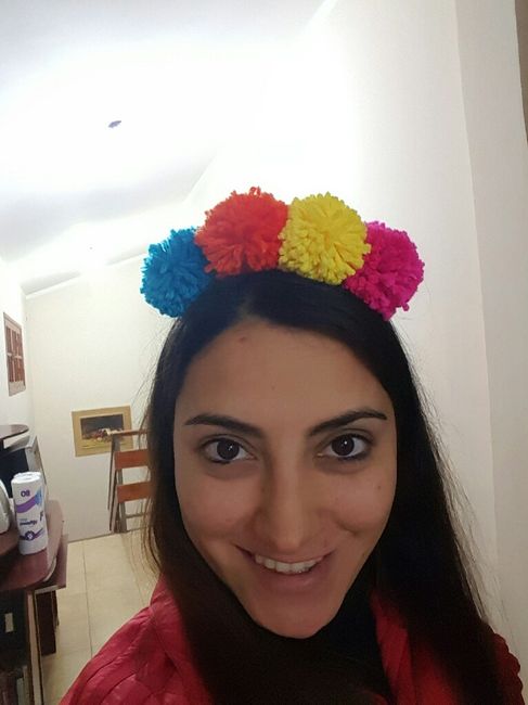 Vinchas pompon primer intento! - 1