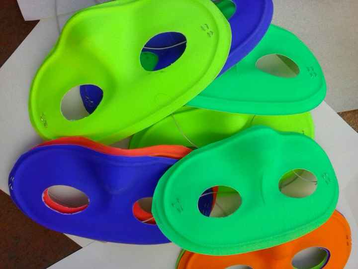 Máscaras de cotillón: ANTES