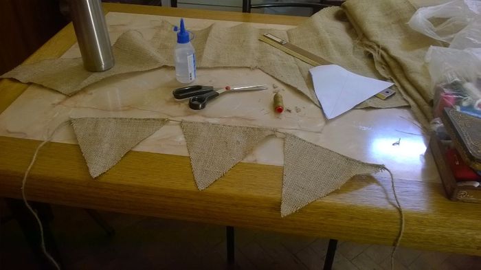 Banderines en proceso 2
