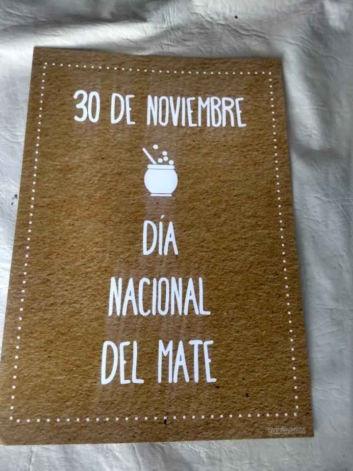 Cartel día Nacional del Mate