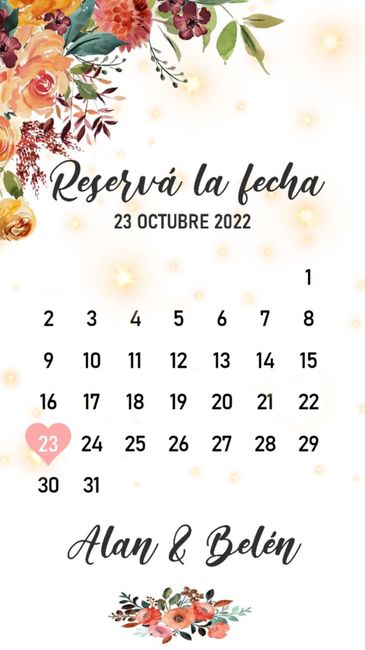 Nuestro Save The Date! 2