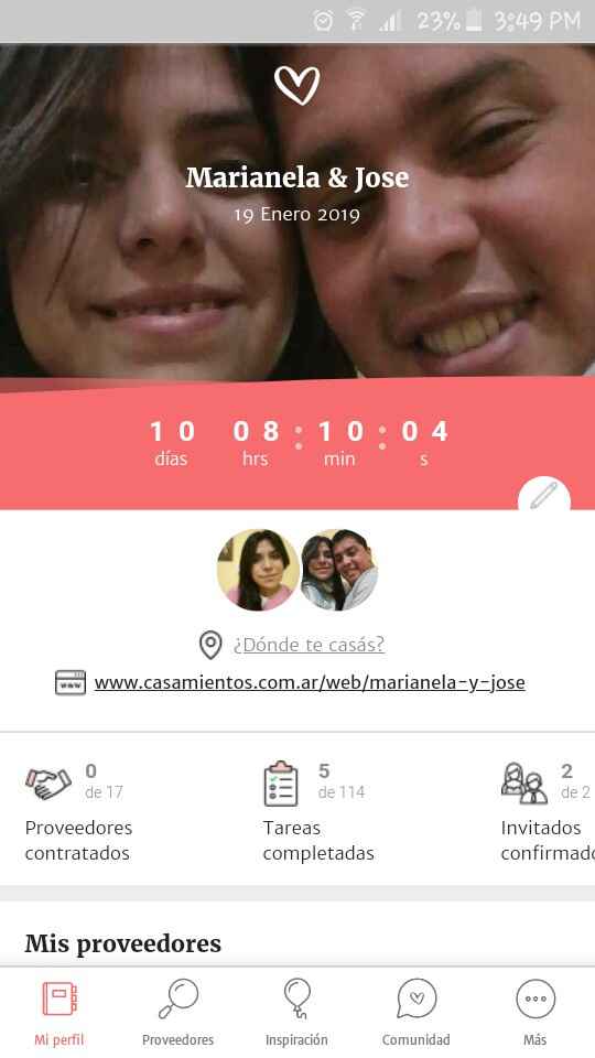 Marianela y Jose maria nuestro calendario del Amor.❤ - 1