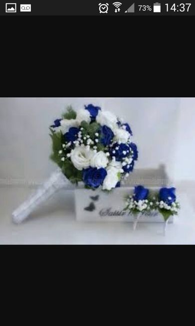 Flores azules para tu ramo de novia - 1