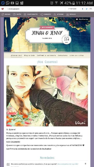 Web de casamiento! 1