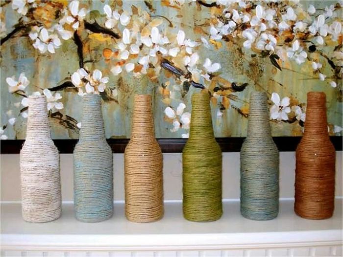 Ideas con botellas : centros de mesa - 7