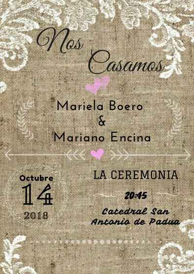 Inspiración para tarjetas de invitación ♥ - 1