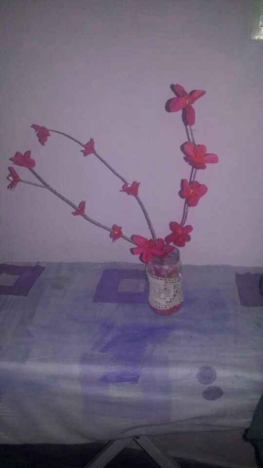 Mis centros de mesa flores de cerezo!! - 1