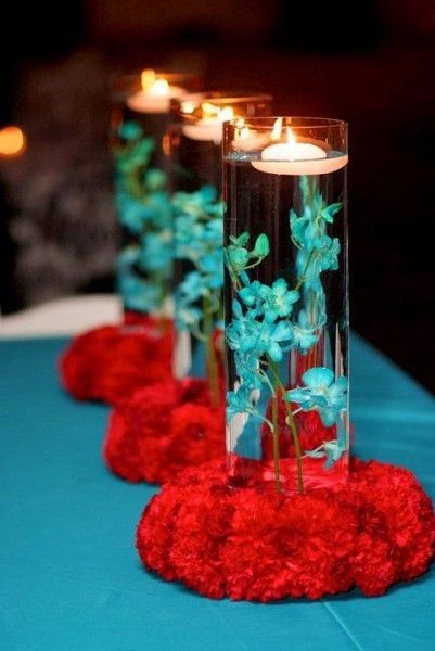 Los colores elegidos de mi boda...azul tiffany y rosa 3