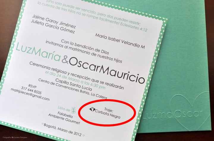 Código de vestimenta boda - cuál es el tuyo? - 1