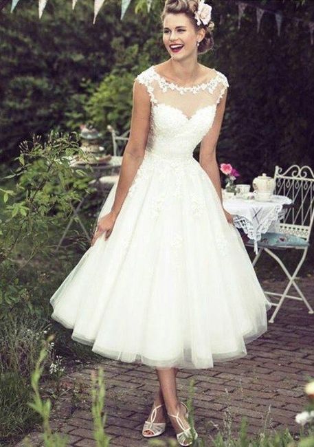 Vestidos de novia cortos - estilo vintage 6