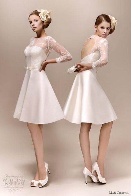 Vestidos de novia cortos - estilo vintage 9