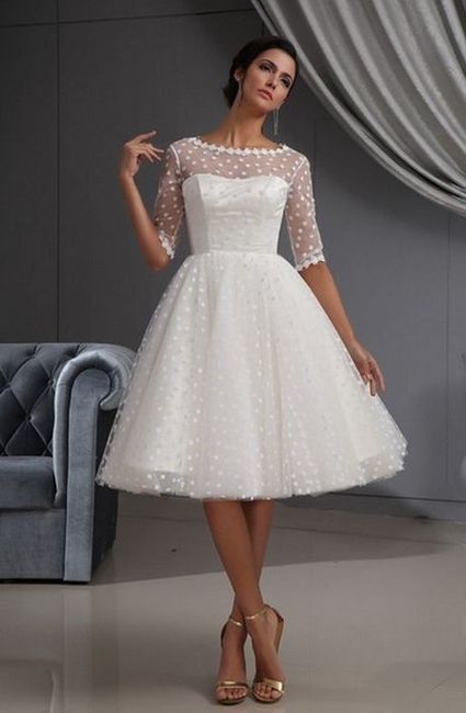 Vestidos de novia cortos - estilo vintage 12