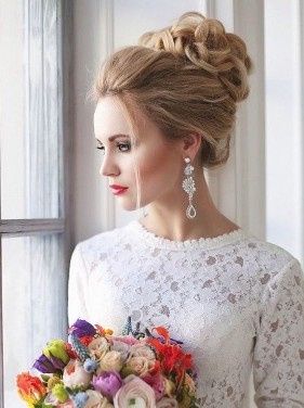 Peinados de novia moderna: Recogidos altos 19