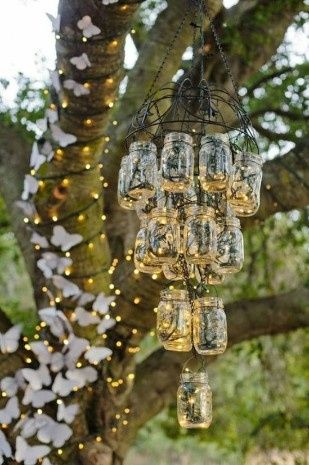 Ideas para decorar tu Casamiento al aire libre con frascos 9