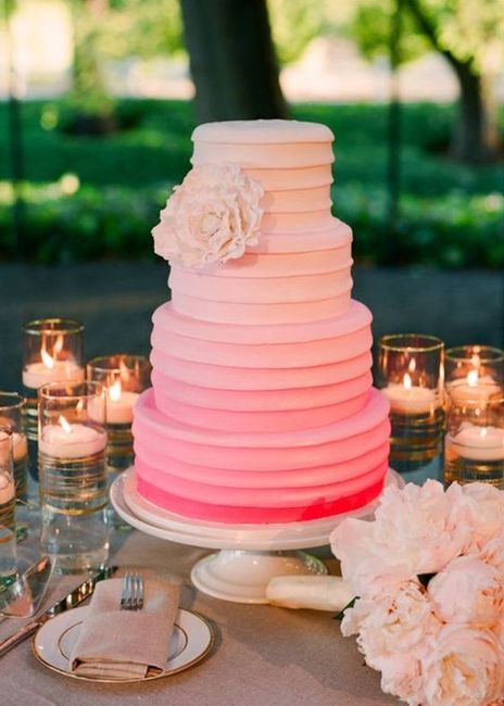 Tortas de boda en rosa 8