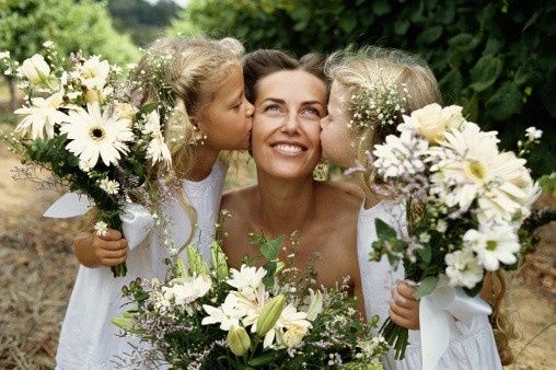 Día de la Madre: Fotos de novia mamá con hijos 3