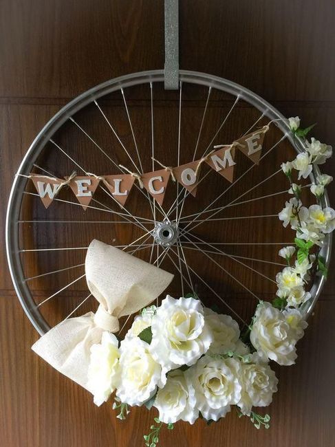 Ideas para decorar tu boda con ruedas de bicicleta 3