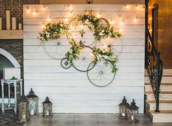 Ideas para decorar tu boda con ruedas de bicicleta 9