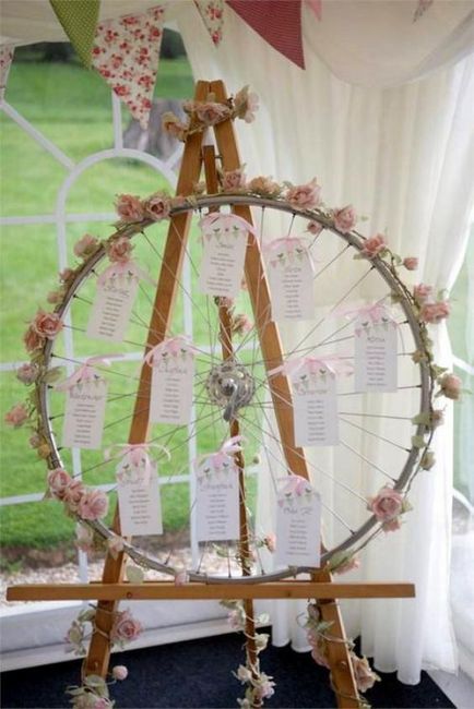Ideas para decorar tu boda con ruedas de bicicleta 10
