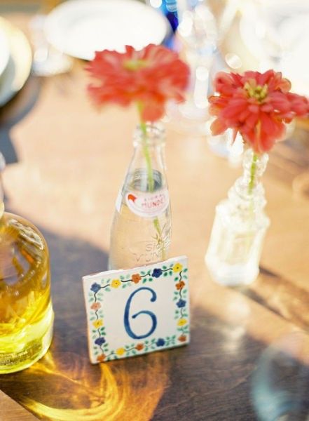 Tendrías tus números de mesa con botellas? 6